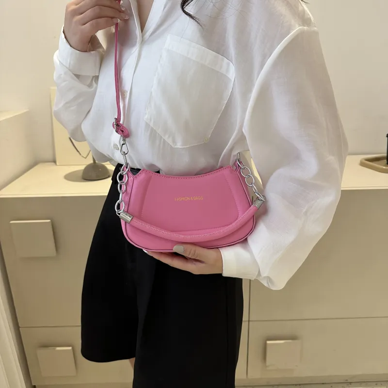 REDOO PU Shoulder Bag Regular Women's Silver/Avocado/Pink/Gold/Green-10