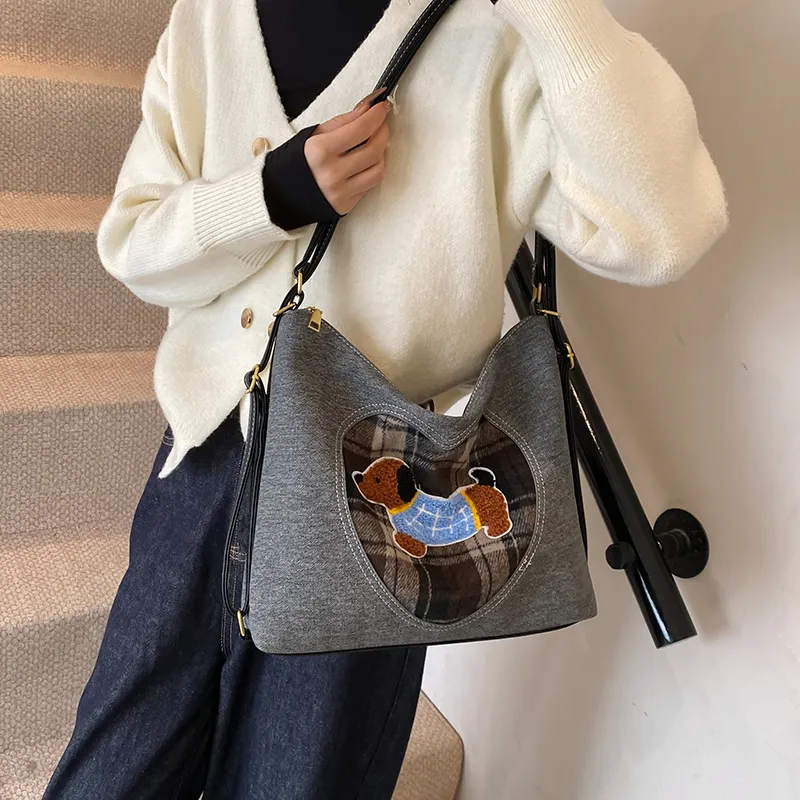 REDOO Denim Shoulder Bag Regular Women's Multicolor-1