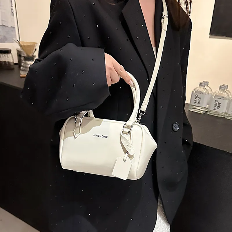 REDOO PU Shoulder Bag, Crossbody Bag, Handbag Regular Women's Cream White/Black/Blue/Pink-3