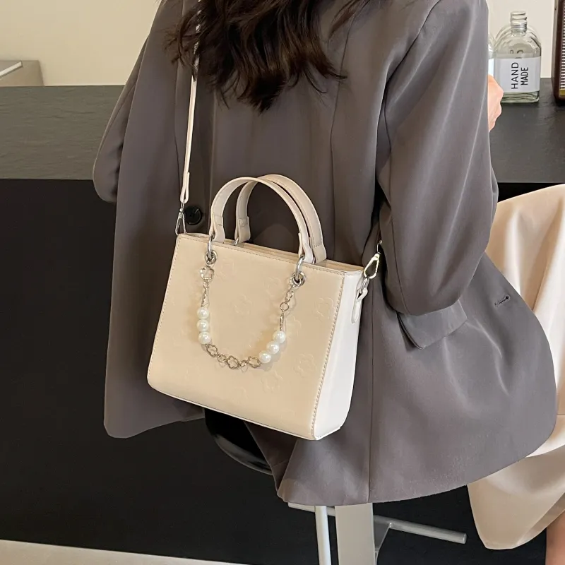 REDOO PU Shoulder Bag Regular Women's White/Black/Blue/Pink-1