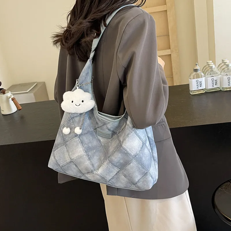 REDOO PU Shoulder Bag Regular Women's White/Blue/Pink/Dark Tea-6