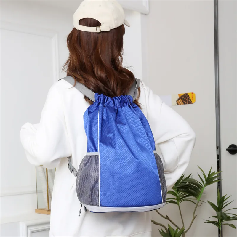 REDOO Oxford Backpack Regular Unisex Royal Blue/Dark Blue/Gray/Orange/Black-5