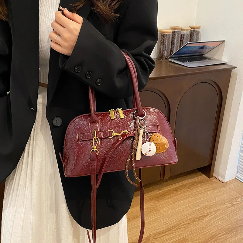 REDOO PU Handbag Shoulder Bag Crossbody Bag Women's Ancora Red/Black/Brown/Coffee-6