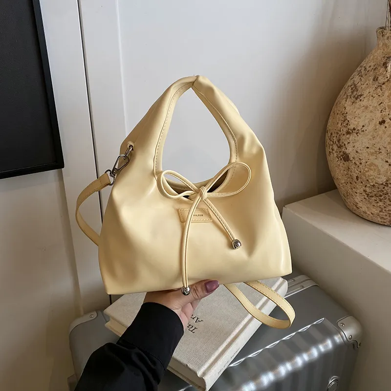 REDOO PU Handbag Regular Women's Ecru/Custard/Silver/Black/Red-3