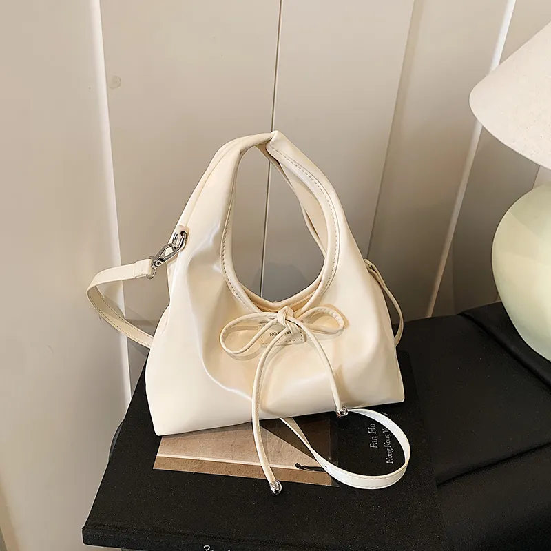 REDOO PU Handbag Regular Women's Ecru/Custard/Silver/Black/Red-1
