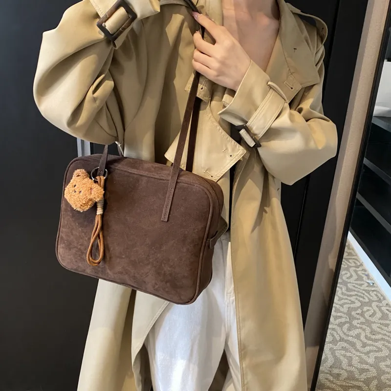 REDOO PU Shoulder Bag Women's Black/Coffee/Olive/Red-14