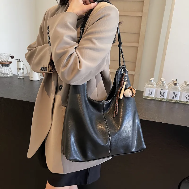 REDOO PU Shoulder Bag Women's Black/Brown/Coffee/Gray-5