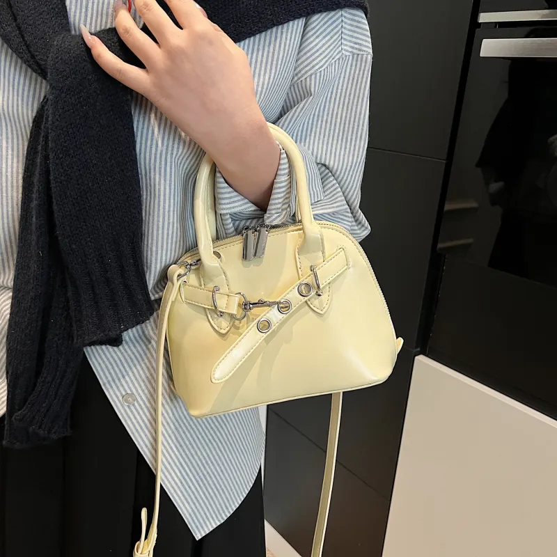 REDOO PU Handbag Women's Black Ecru/Light Yellow/Light Pink-5
