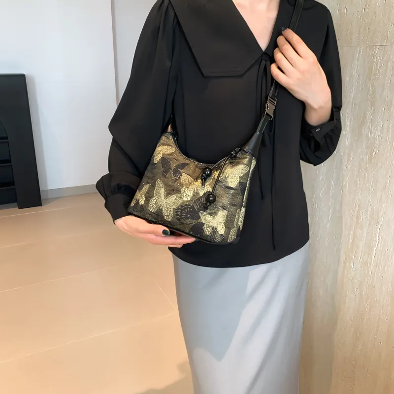 REDOO PU Shoulder Bag, Crossbody Bag Regular Women's Silver/Gold-10