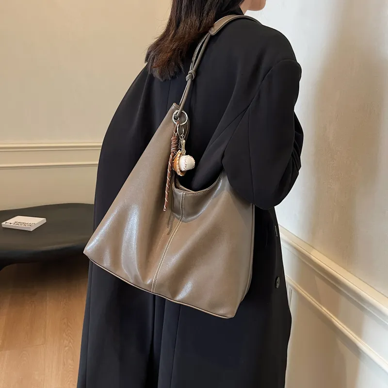 REDOO PU Shoulder Bag Women's Black/Brown/Coffee/Gray-15