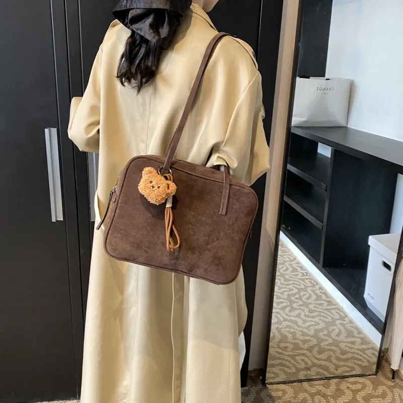 REDOO PU Shoulder Bag Women's Black/Coffee/Olive/Red-13