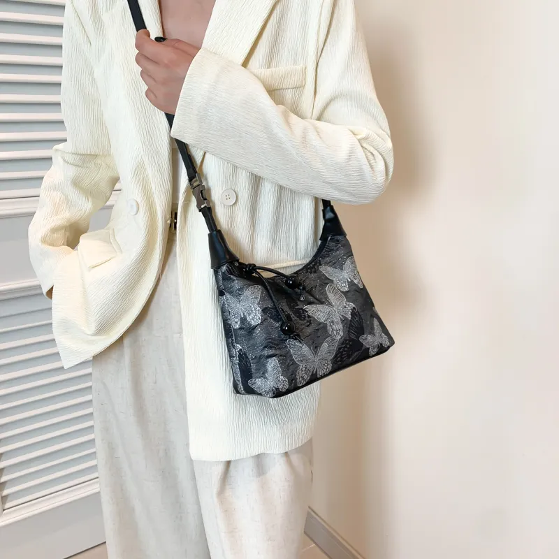 REDOO PU Shoulder Bag, Crossbody Bag Regular Women's Silver/Gold-1