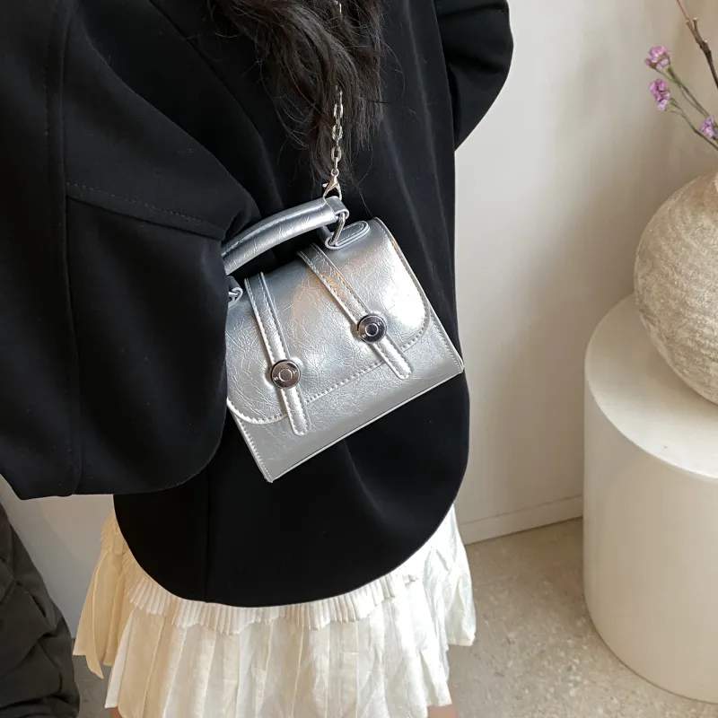 REDOO PU Backpack Women's White/Silver/Black/Pink/Blue-7