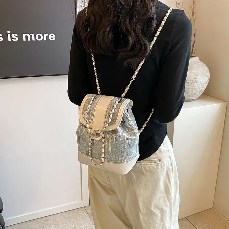 REDOO PU Backpack Women's Pearl White/Pink-2