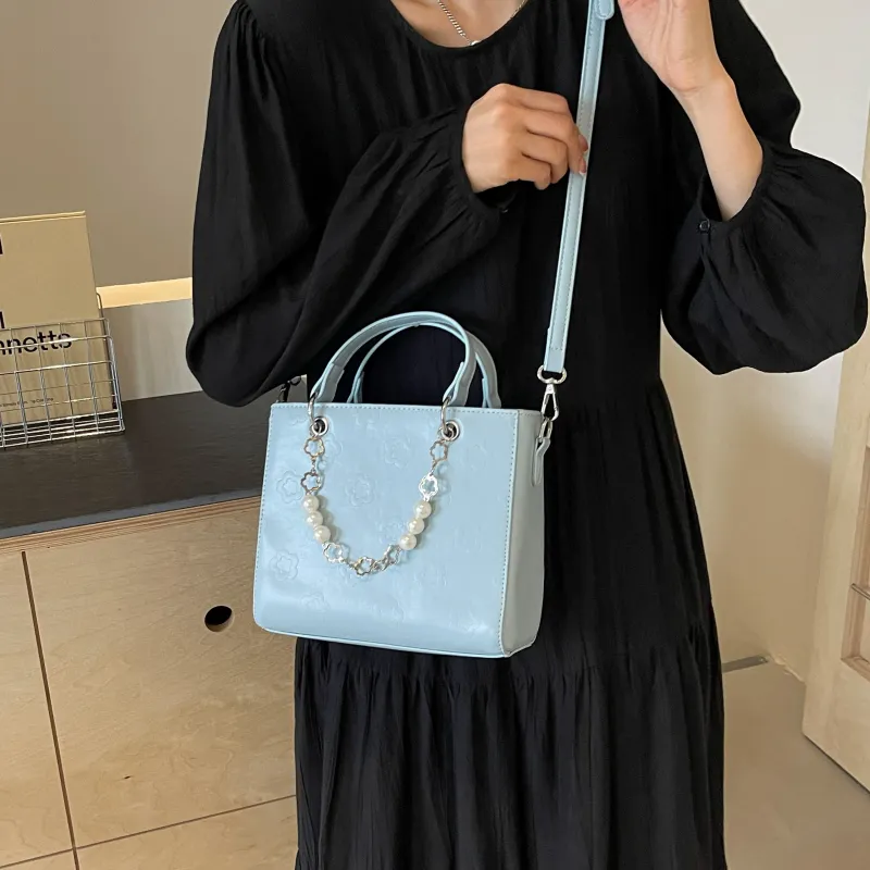 REDOO PU Shoulder Bag Regular Women's White/Black/Blue/Pink-11