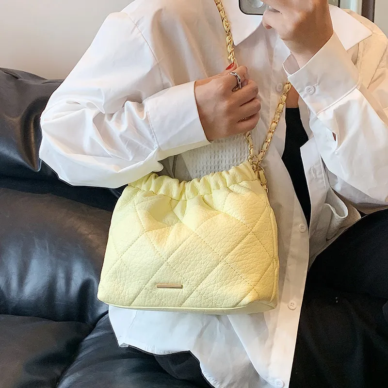 REDOO PU Crossbody Bag, Shoulder Bag Women's White/Milk Tea Apricot/Yellow/Black-5