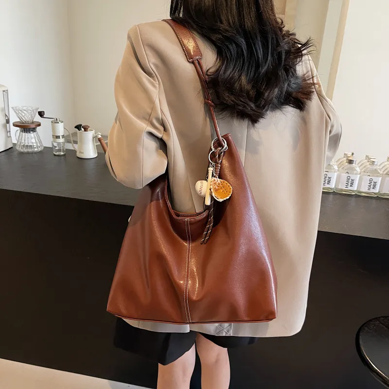 REDOO PU Shoulder Bag Women's Black/Brown/Coffee/Gray-11