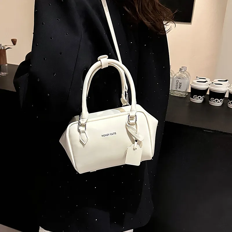 REDOO PU Shoulder Bag, Crossbody Bag, Handbag Regular Women's Cream White/Black/Blue/Pink-2