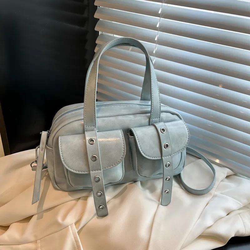 REDOO PU Handbag Women's White/Pink/Blue/Green/Black-5