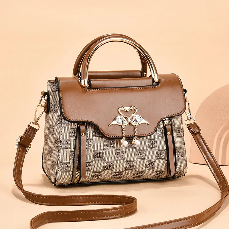 REDOO PU Shoulder Bag, Crossbody Bag, Handbag Regular Women's Coffee/Khaki-7