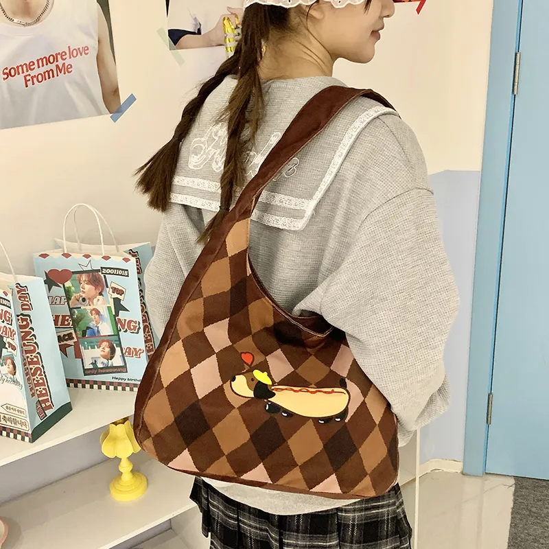 REDOO Canvas Canvas Bag Shoulder Bags Regular Women's Multicolor-1