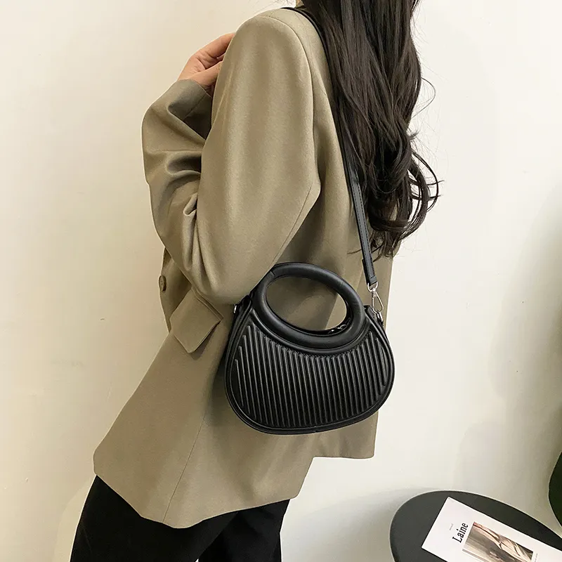 REDOO PU Shoulder Bag Regular Women's Ecru/Black/Pink/Purple/Green-8
