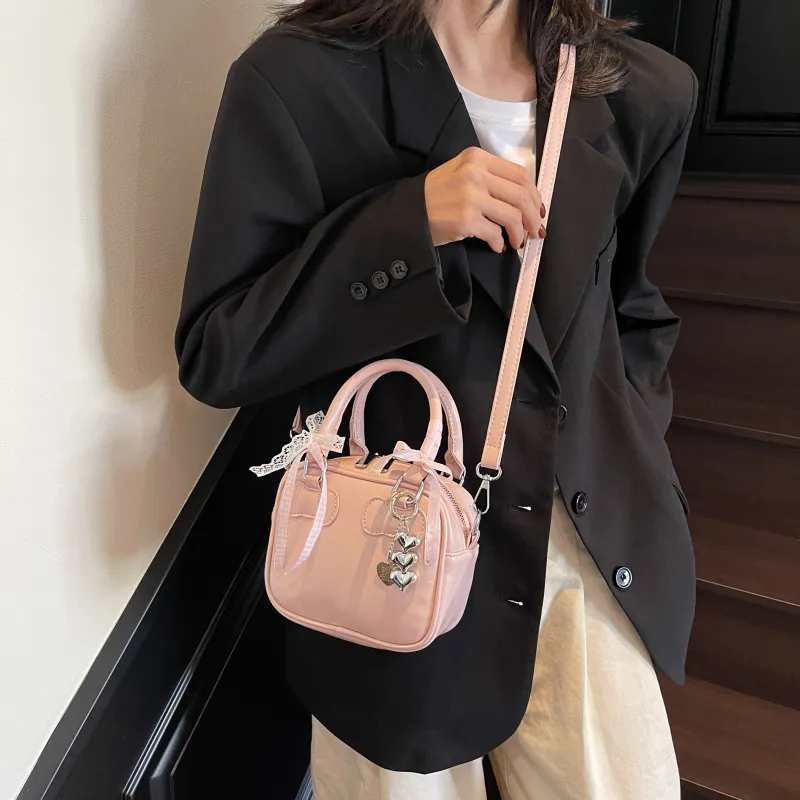 REDOO PU Handbag Women's Ecru/Black/Red/Blue/Pink-18