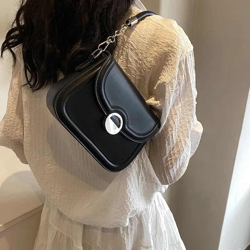REDOO PU Shoulder Bag Women's Cream White/Rose Pink/Milk Tea Apricot/Versatile Black-10