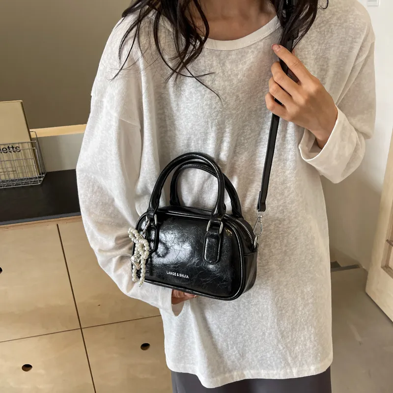 REDOO PU Shoulder Bag, Crossbody Bag, Handbag Women's Ecru/Silver/Black/Burgundy-13