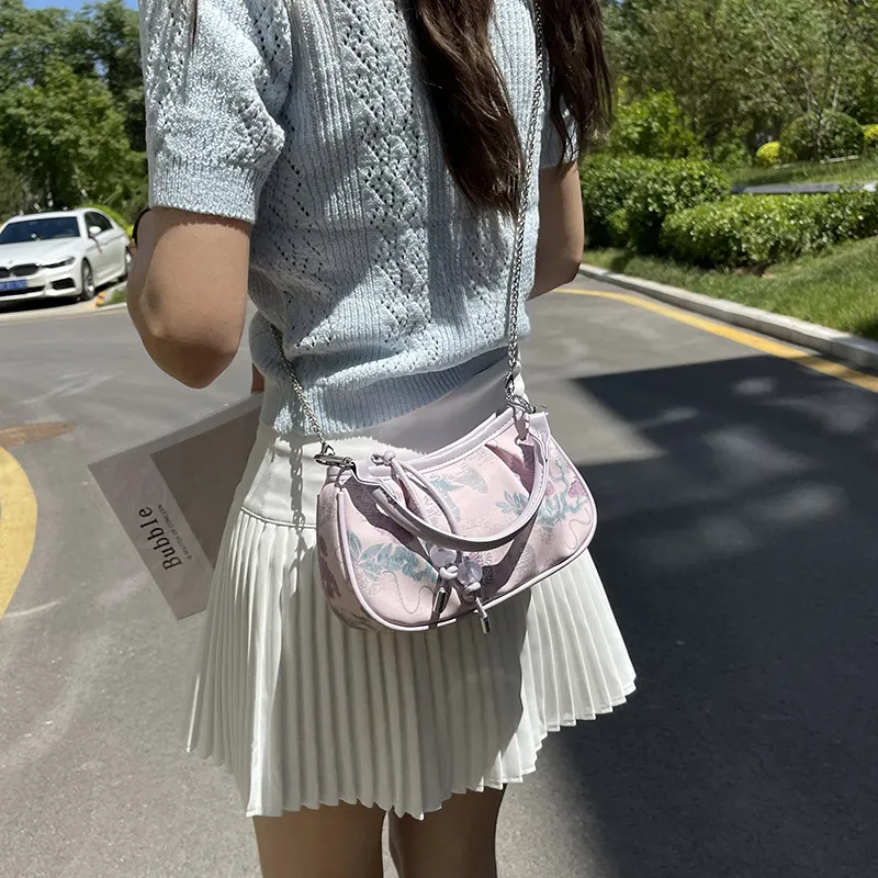 REDOO PU Shoulder Bag Women's Silver/Ecru/Black/Purple-8