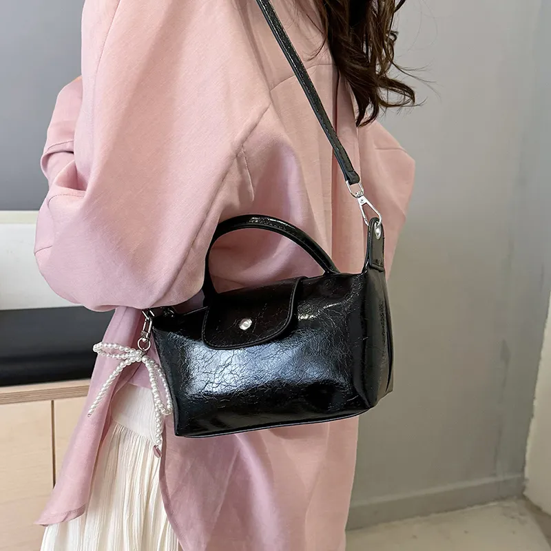 REDOO PU Shoulder Bag Regular Women's Silver/Black-9