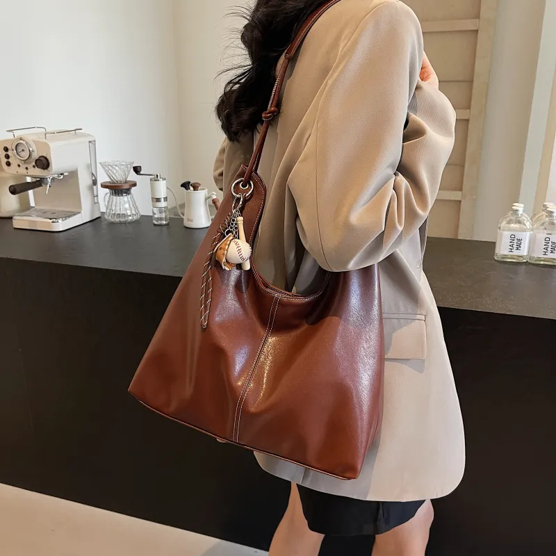 REDOO PU Shoulder Bag Women's Black/Brown/Coffee/Gray-10