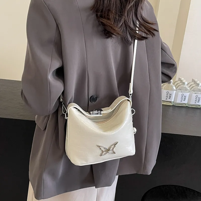 REDOO Pu Handbag Shoulder Bag Crossbody Bag Regular Silver/Ecru/Black-6