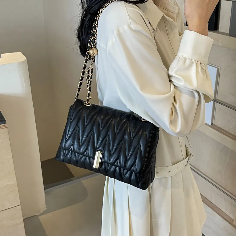 REDOO PU Portable Crossbody Bag, Shoulder Bag Women's White/Silver/Black/Pink-11
