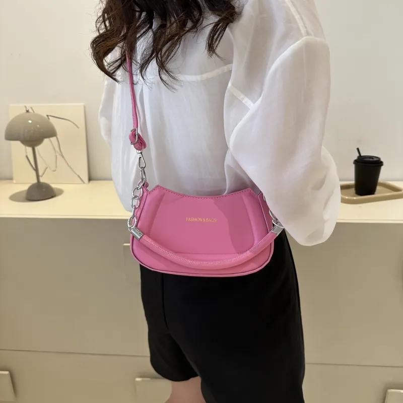 REDOO PU Shoulder Bag Regular Women's Silver/Avocado/Pink/Gold/Green-12