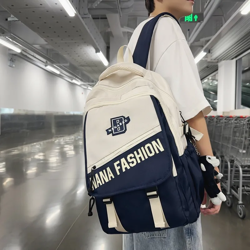REDOO Nylon Backpack Regular Unisex Multicolor-8
