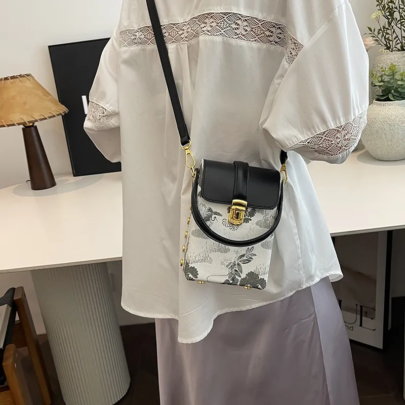 REDOO PU Shoulder Bag, Crossbody Bag, Handbag Women's Silver/Ecru/Purple/Black-11
