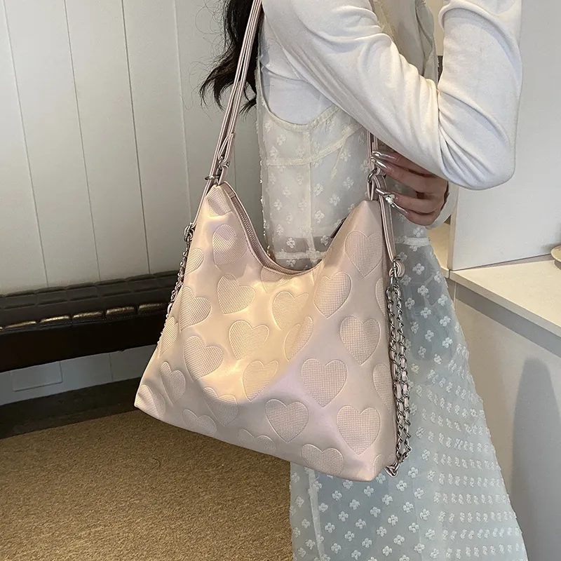 REDOO PU Shoulder Bag Regular Women's Pink/White/Silver/Black-2