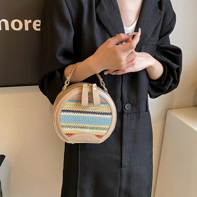 REDOO Fabric One Shoulder Crossbody Handbag Women's White/Khaki/Black-7