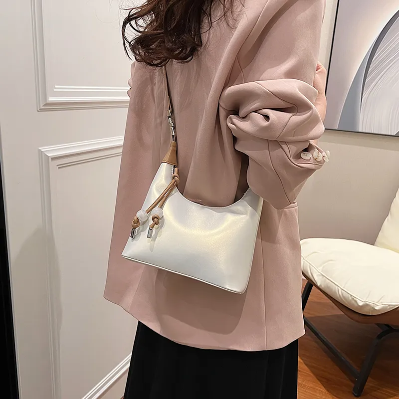 REDOO PU Shoulder Bag Women's Silver/Pearl Pink/Pearl White/Blue/Black-14