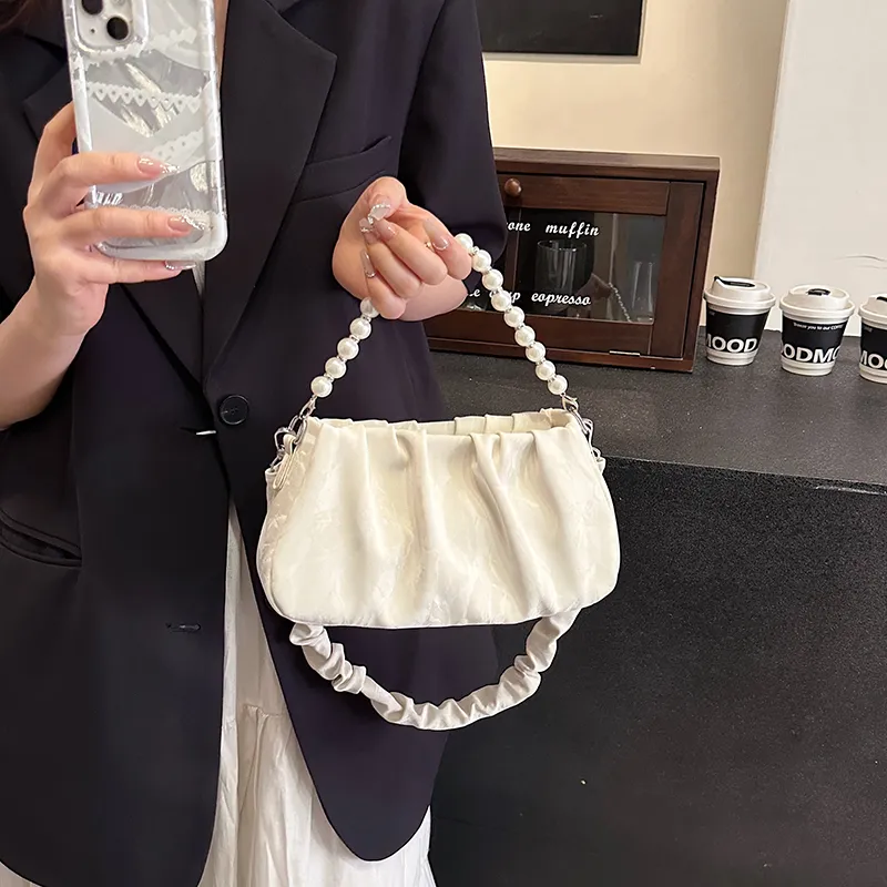 REDOO PU Shoulder Bag Women's White/Silver/Black/Pink/Green-4