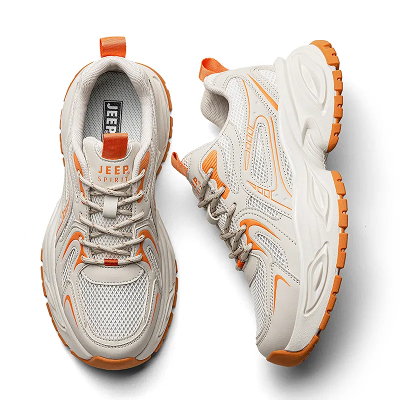 JEEP SPIRIT Slip Resistant, Abrasion Resistant, Breathable, Height Increasing Low Top Chunky Sneakers Men's-14