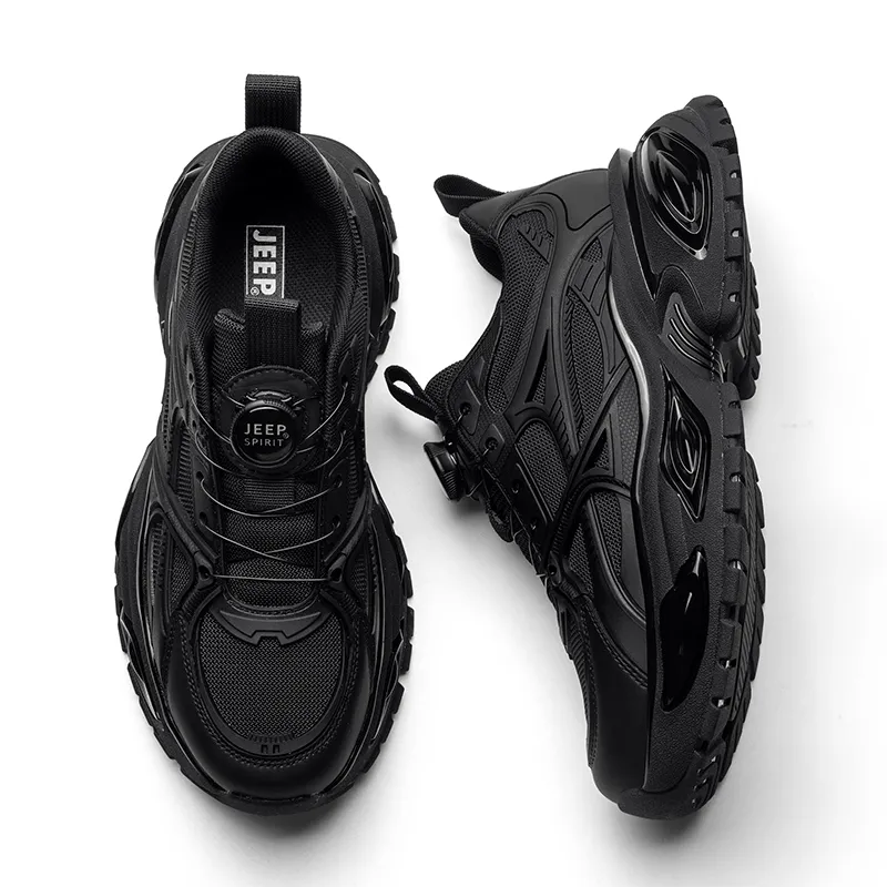 JEEP SPIRIT Low Top Chunky Sneakers Men's Black-2