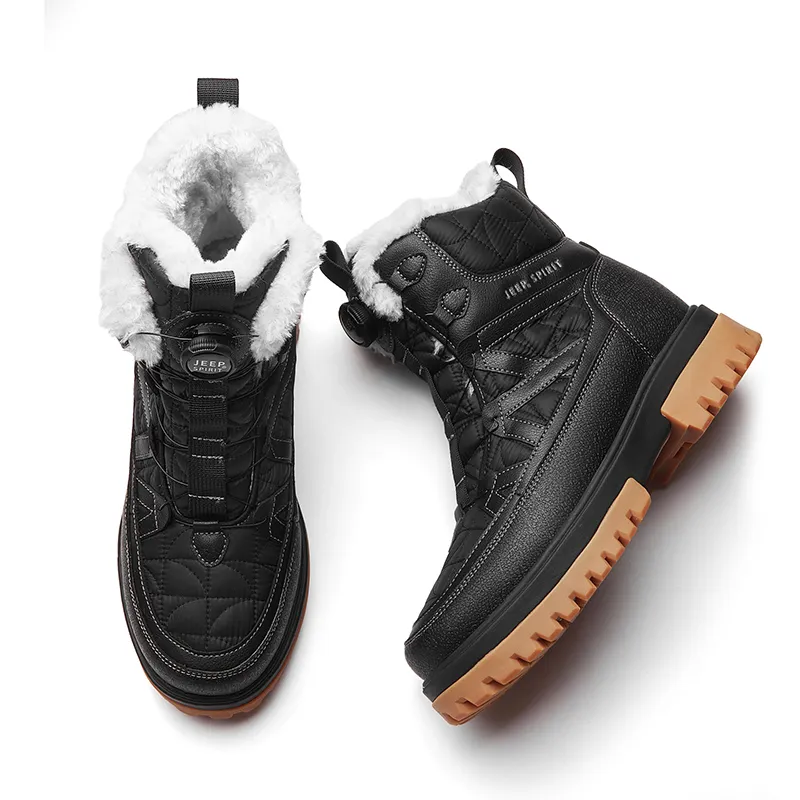 JEEP SPIRIT Snow Boots Men Classic Black-3