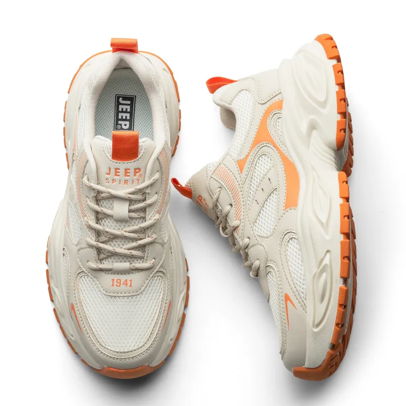 JEEP SPIRIT Slip Resistant, Abrasion Resistant, Breathable, Height Increasing Low Top Chunky Sneakers Men's-14