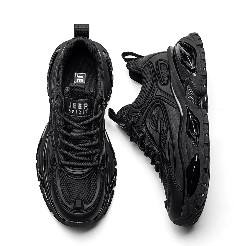 JEEP SPIRIT Darth Vader Chunky Sneakers Men Low Top Jet Black-8
