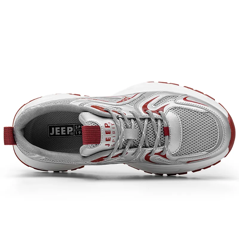 JEEP SPIRIT Slip Resistant, Abrasion Resistant, Breathable, Height Increasing Low Top Chunky Sneakers Men's-10