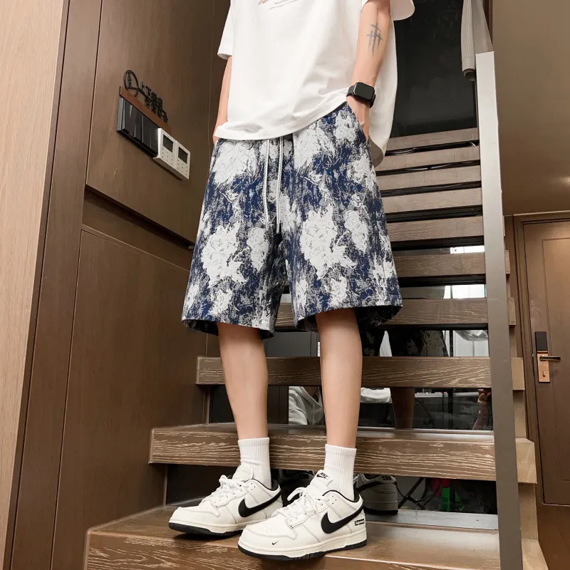WOKXSS Casual Shorts Unisex Blue-4