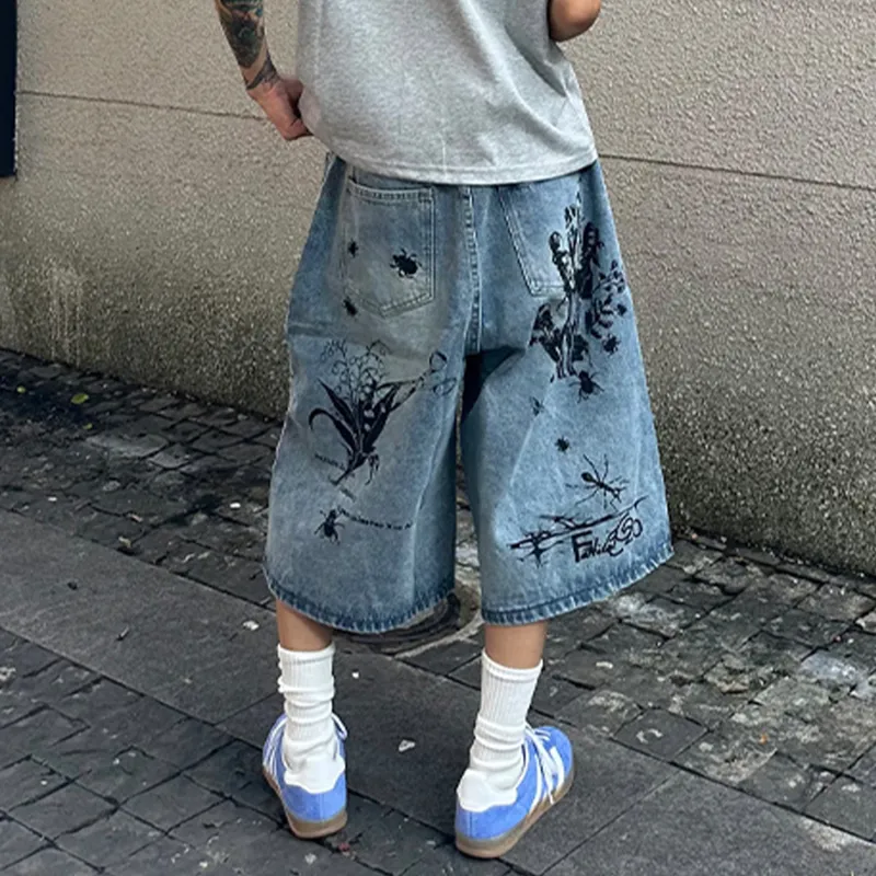 WOKXSS Denim Shorts Unisex Blue-2