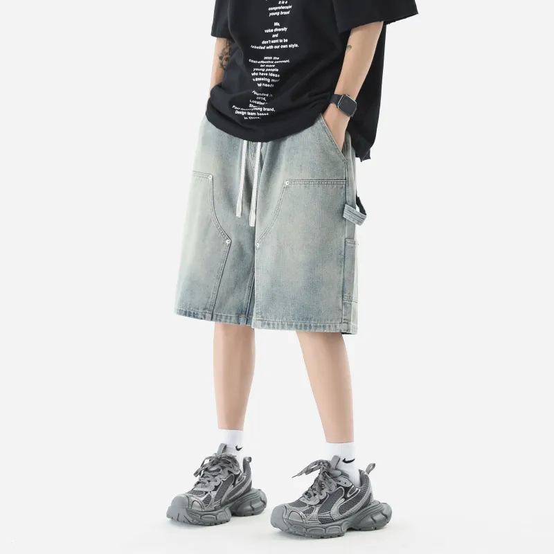 REDU Denim Shorts Unisex Blue-3